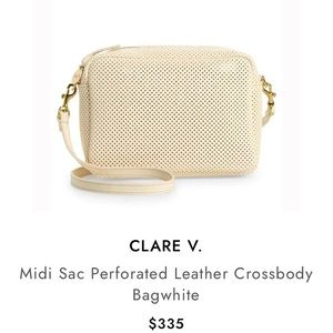 Clare V Midi Sac in Cream Perf. Very good condition!